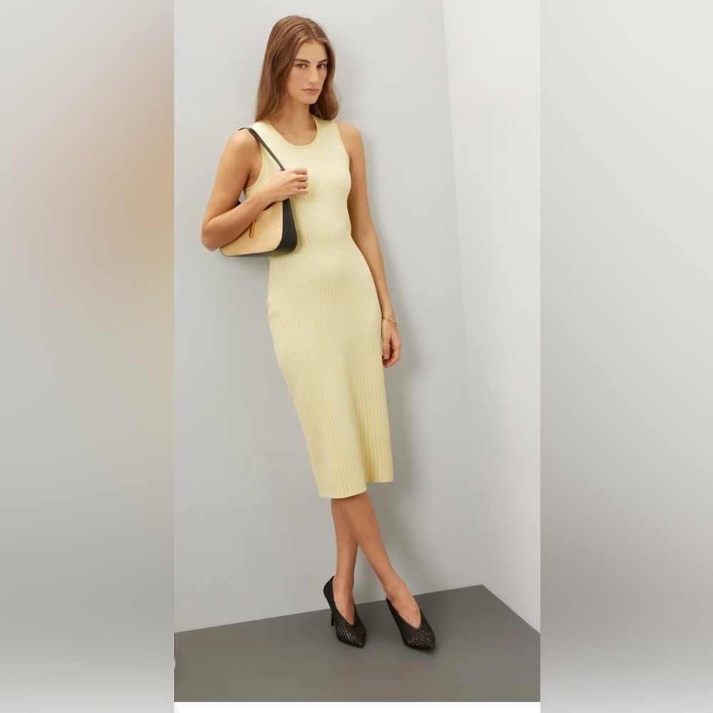 Jason Wu Women’s Yellow Ribbed Knit Dress Size M